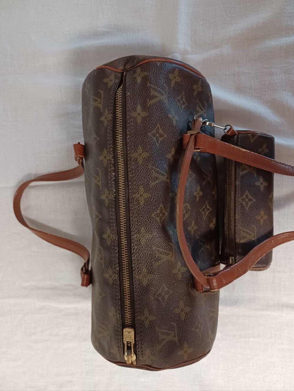 Auth Louis Vuitton Papillion w/pouch handbag purse Exc Vintage - Picture 3 of 10